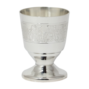 Coquetier métal argenté Les Indiens