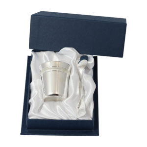 Coquetier métal argenté Villandry - Godron